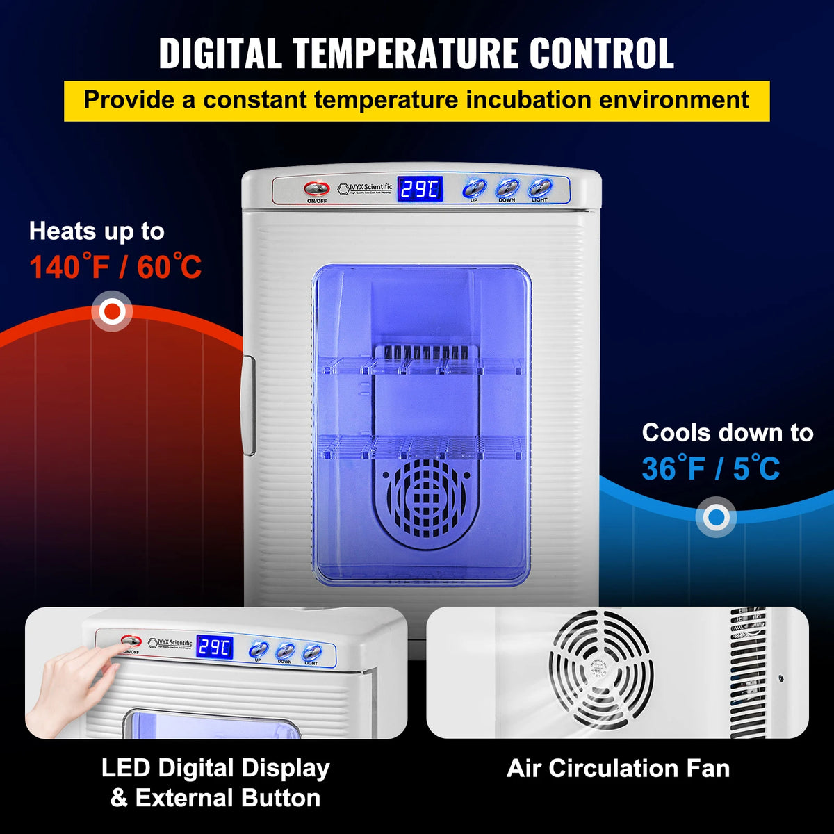 Automatic Reptile Incubator For Snakes And Turtles With Thermostat Control