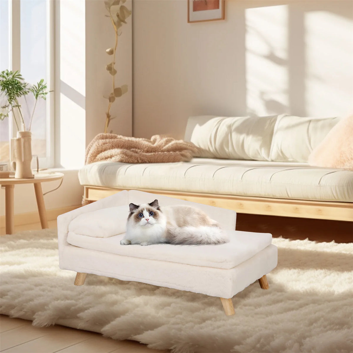 BINGOPAW Waterproof Elevated Pet Sofa For Dogs And Cats