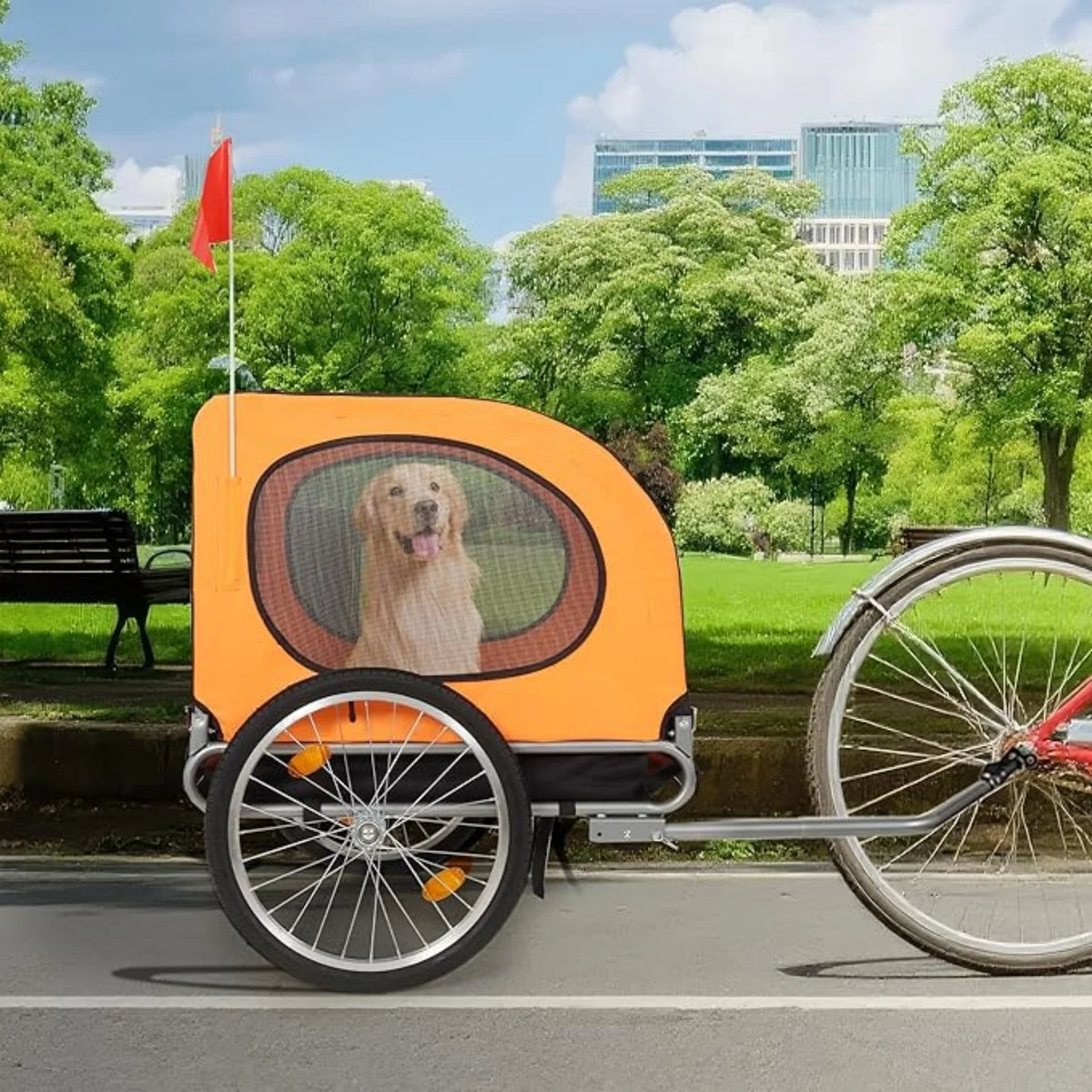 Universal Dog Bike Trailer and Jogger Carrier for Large Dogs