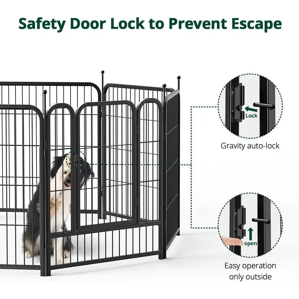 Indoor Outdoor Metal Pet Playpen Exercise Fence for Dogs and Cats