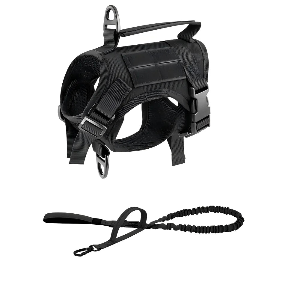 PETRAVEL Tactical Cat Harness Vest and Leash Set Adjustable Escape Proof
