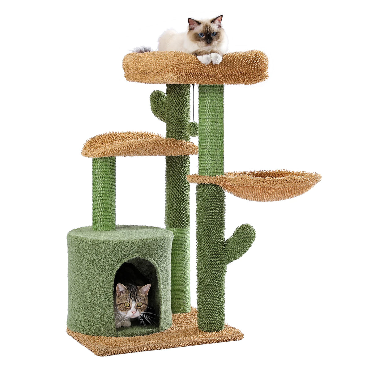 PAWZ Road Cactus Cat Tree With Condo And Scratching Post