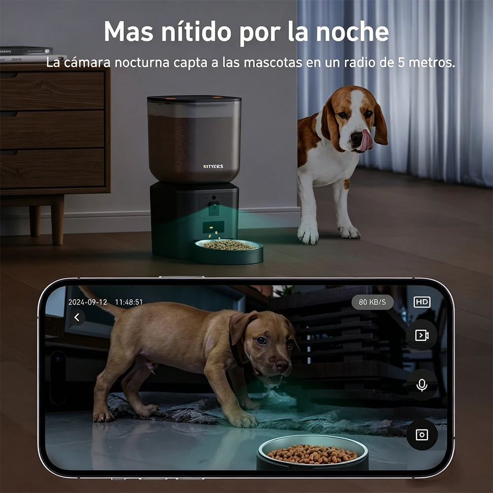 Nityers Smart Automatic Cat Feeder With Night Vision Camera
