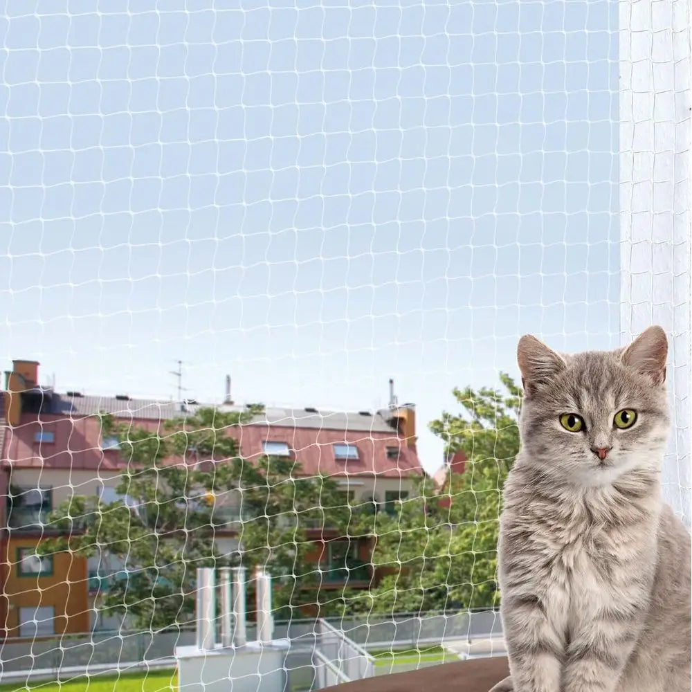 Premium Pet Window Safety Net Featuring Sturdy Mesh Design