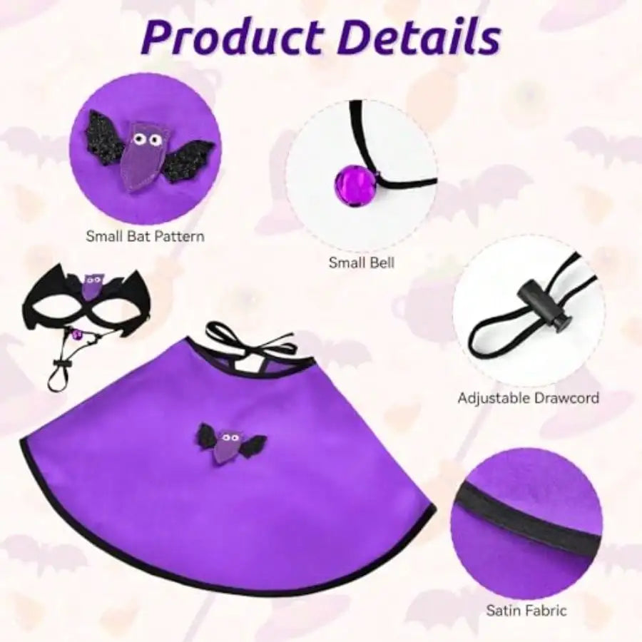 Pet Vampire Bat Cape Halloween Costume For Dogs And Cats