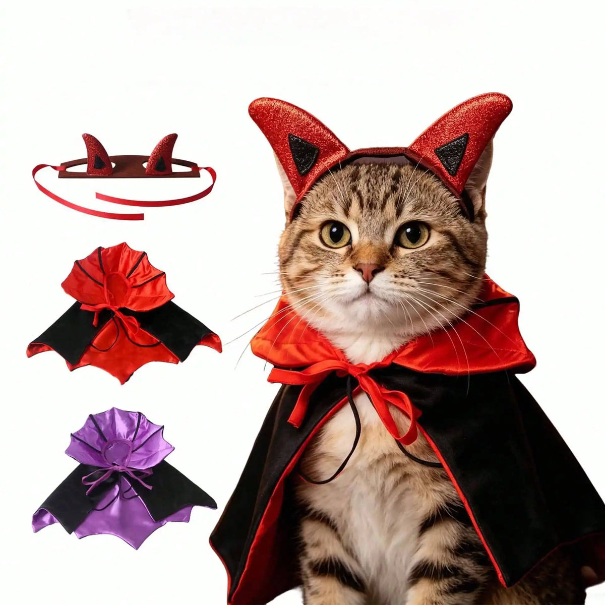 Halloween Bat Pet Cloak Dog Costume Cat Cape Cosplay Outfit