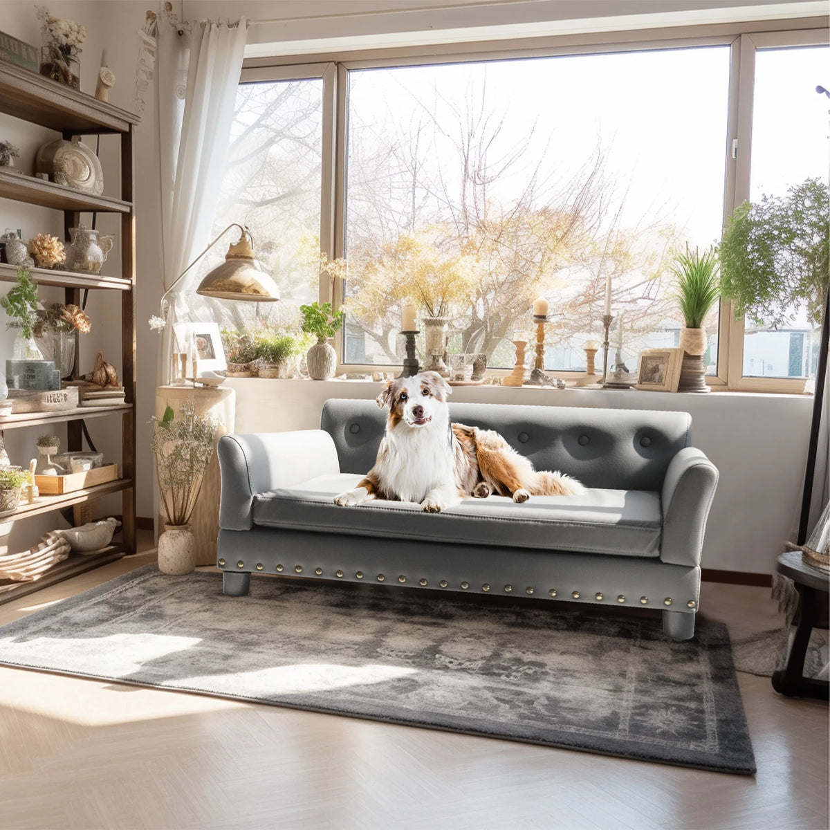 BINGOPAW Elevated Dog Sofa Bed With Removable Cushion