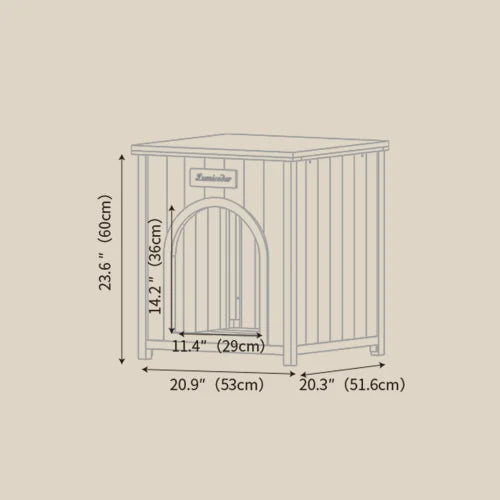 FSC Certified Solid Wood Pet House for Cats and Dogs