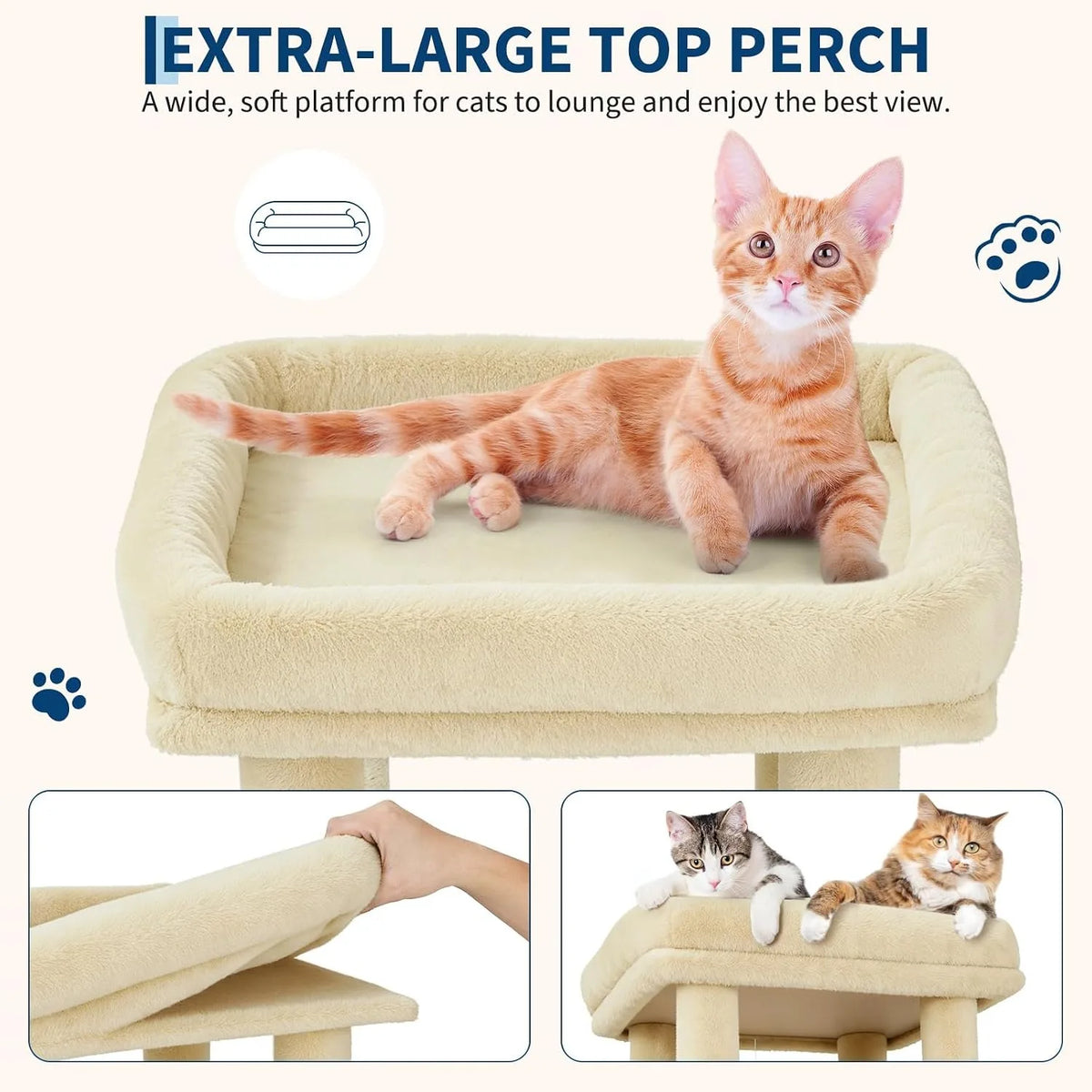 Multi Level Cat Tree With Scratching Posts Condos And Toys