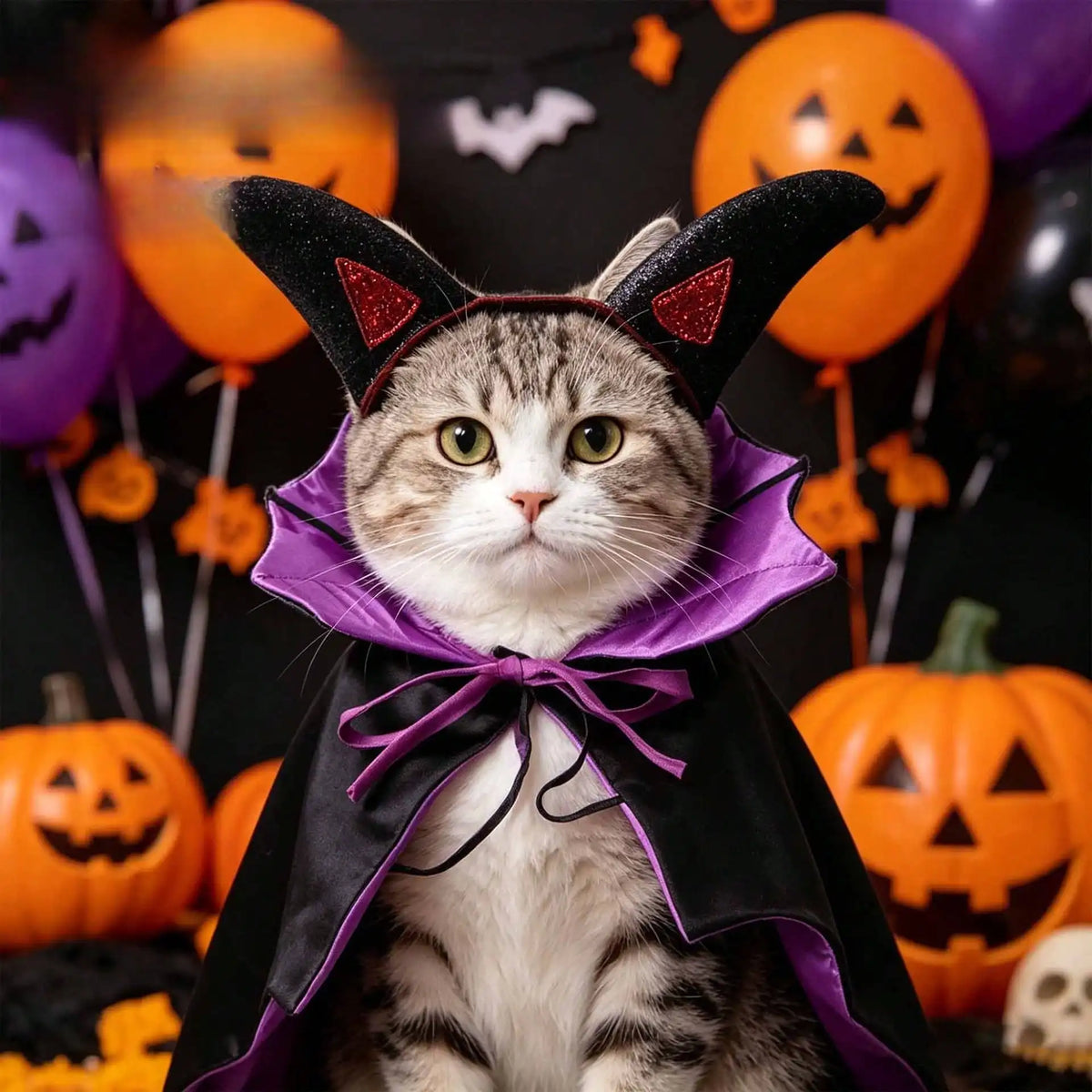 Halloween Bat Pet Cloak Dog Costume Cat Cape Cosplay Outfit