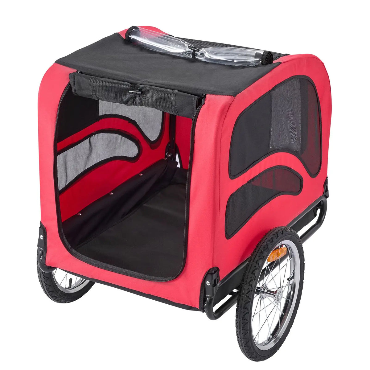 Premium Folding Dog Bike Trailer For Secure Pet Leisure Rides