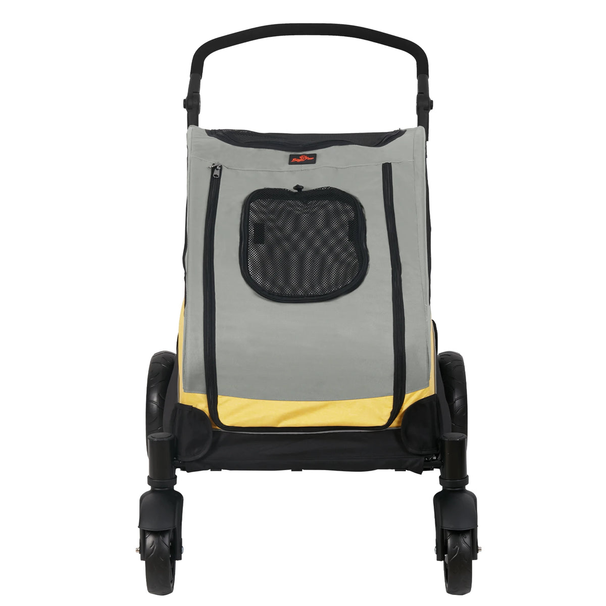 BINGOPAW Foldable Four Wheel Pet Stroller Carrier for Two Dogs