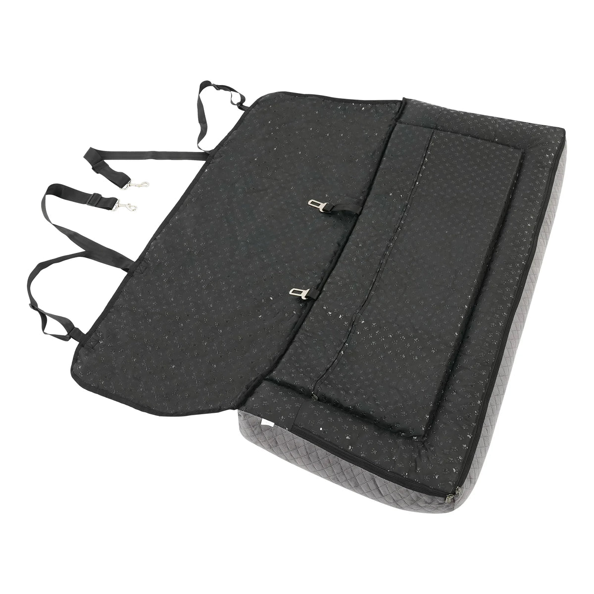 Bymaocar Dog Car Seat Bed With Safety Tethers For Travel