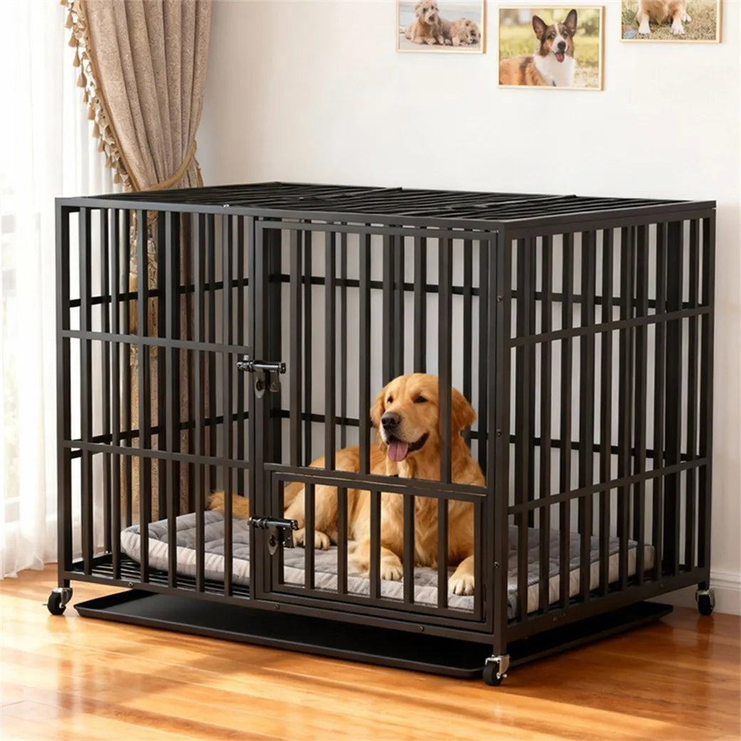 Borwart Heavy Duty Dog Crate Chew Resistant Metal Kennel Tray