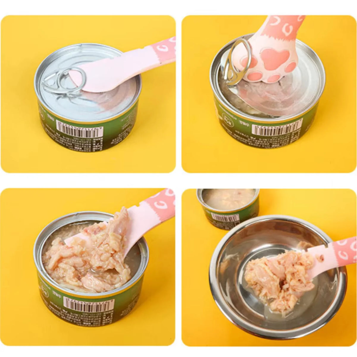 Multifunctional Pet Food Spoon and Can Opener for Cats and Dogs
