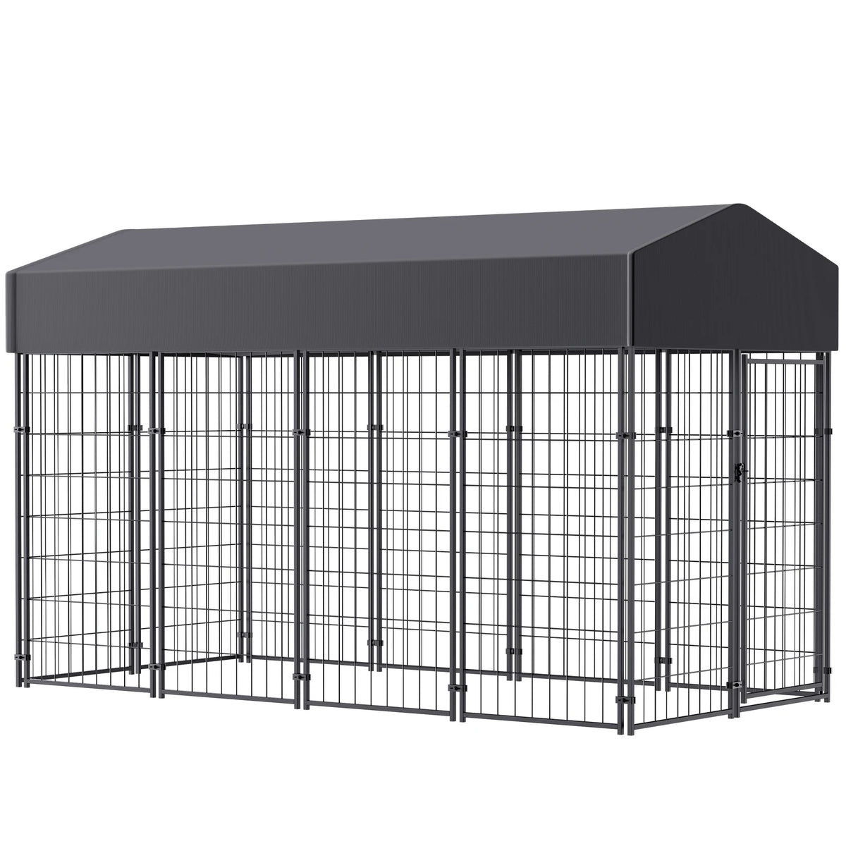 Bingopaw Welded Wire Dog Kennel With Waterproof Outdoor Cover