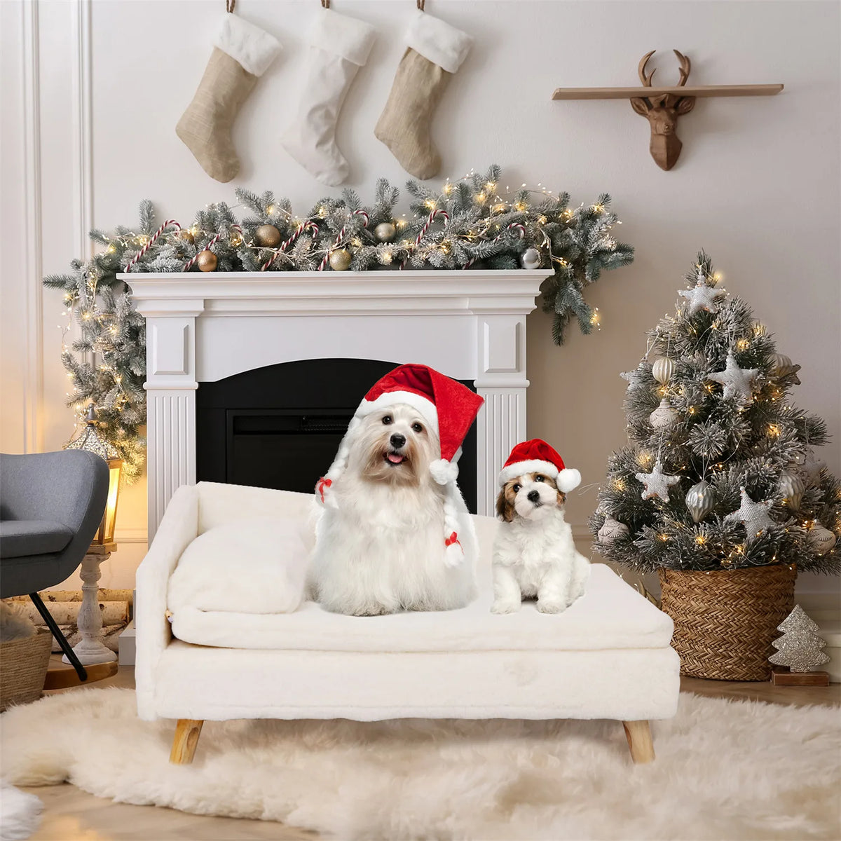 BINGOPAW Waterproof Elevated Pet Sofa For Dogs And Cats