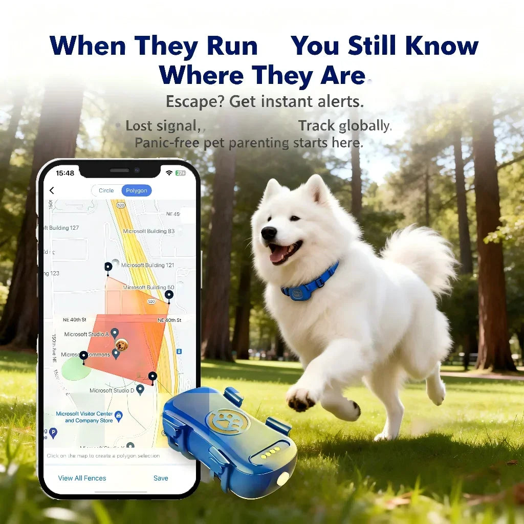 Wanwaytech GPS Pet Tracker With Unlimited Range And Secure Tracking