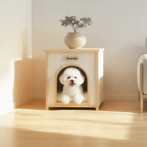 FSC Certified Solid Wood Pet House for Cats and Dogs