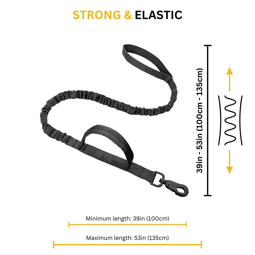 PETRAVEL Tactical Dog Harness Leash Set for Training and Walking