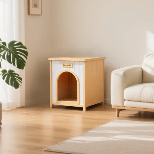 FSC Certified Solid Wood Pet House for Cats and Dogs