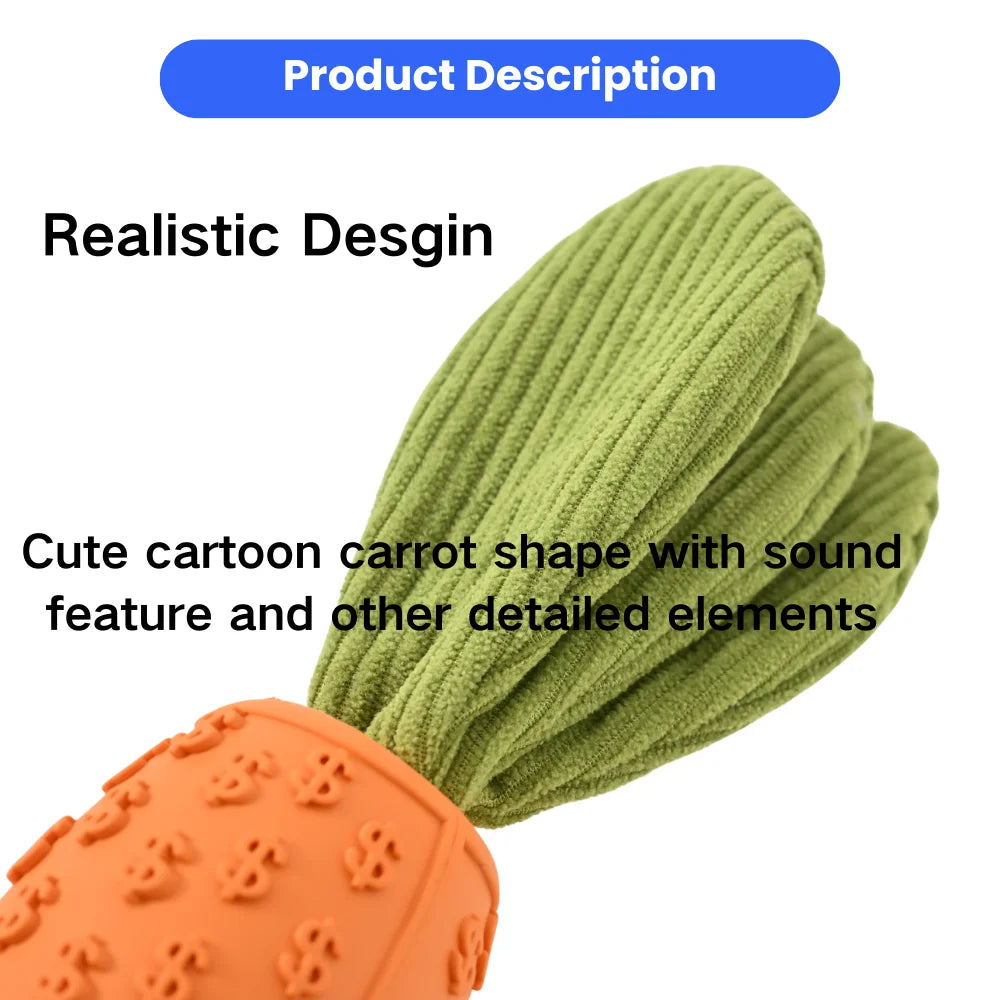 Squeaky Dog Chew Toy Toothbrush Dental Cleaner Interactive