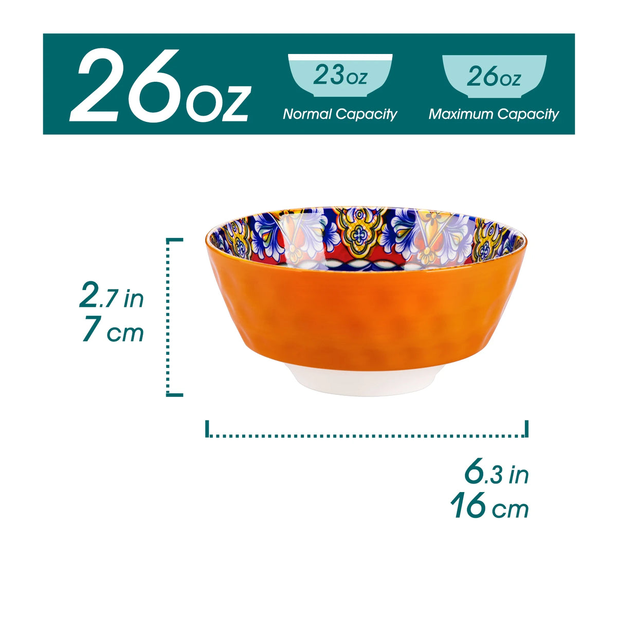 MALACASA Premium Ceramic Bowl Set Dishwasher Oven Safe