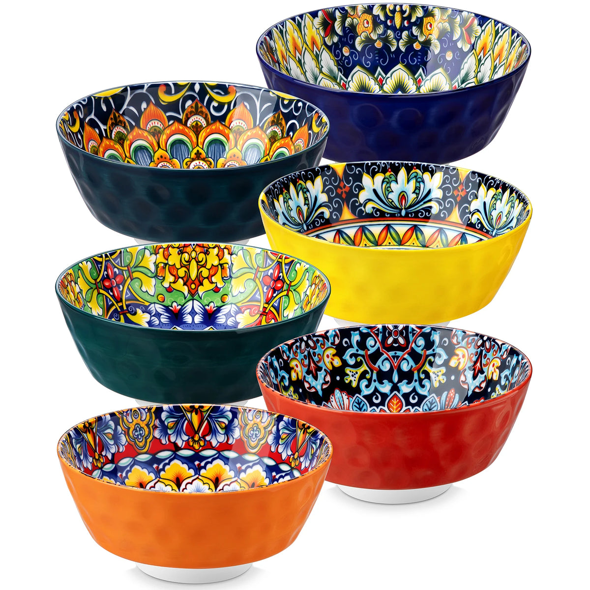 MALACASA Premium Ceramic Bowl Set Dishwasher Oven Safe