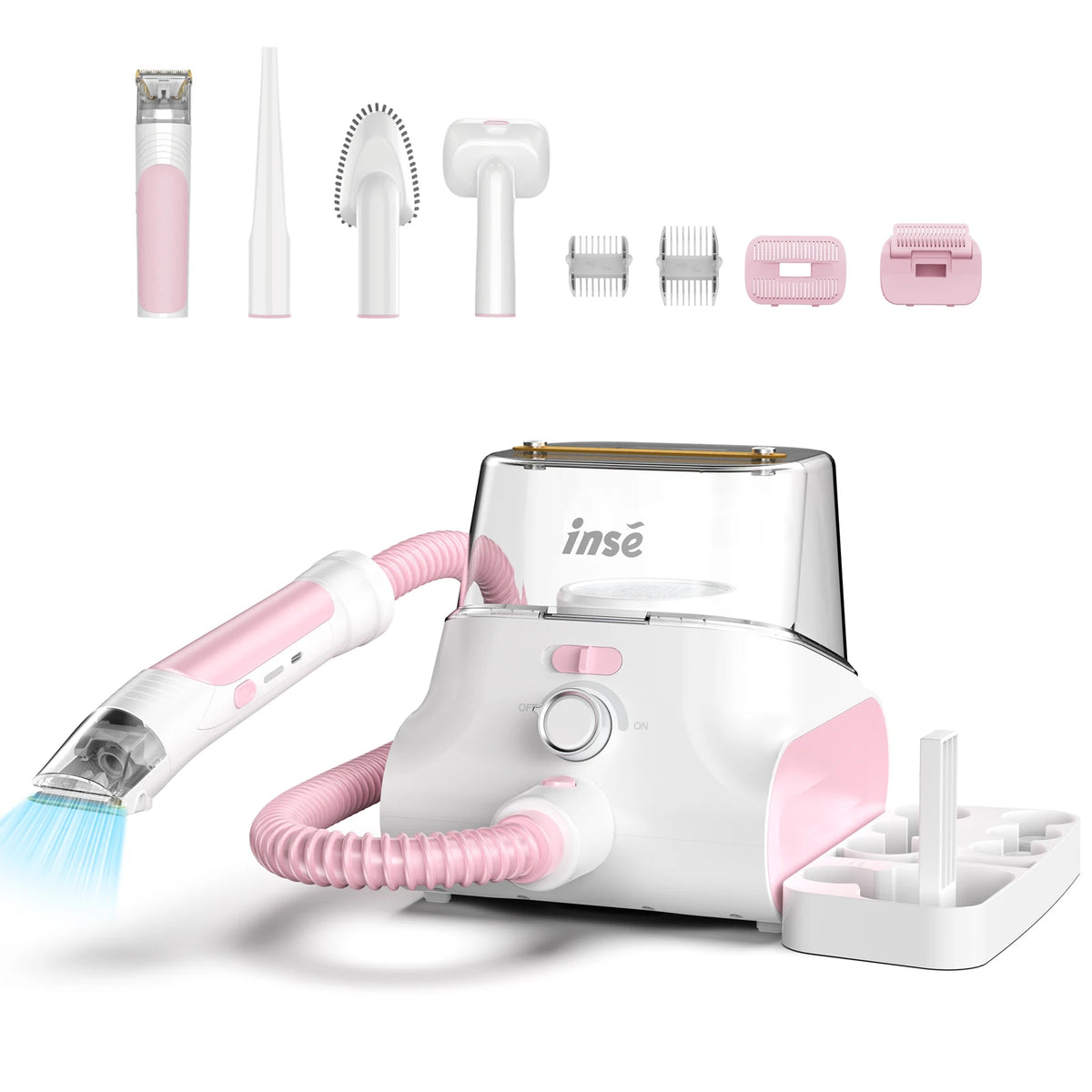 INSE P30 Low Noise Pet Grooming Vacuum With Clipper and Hair Collection