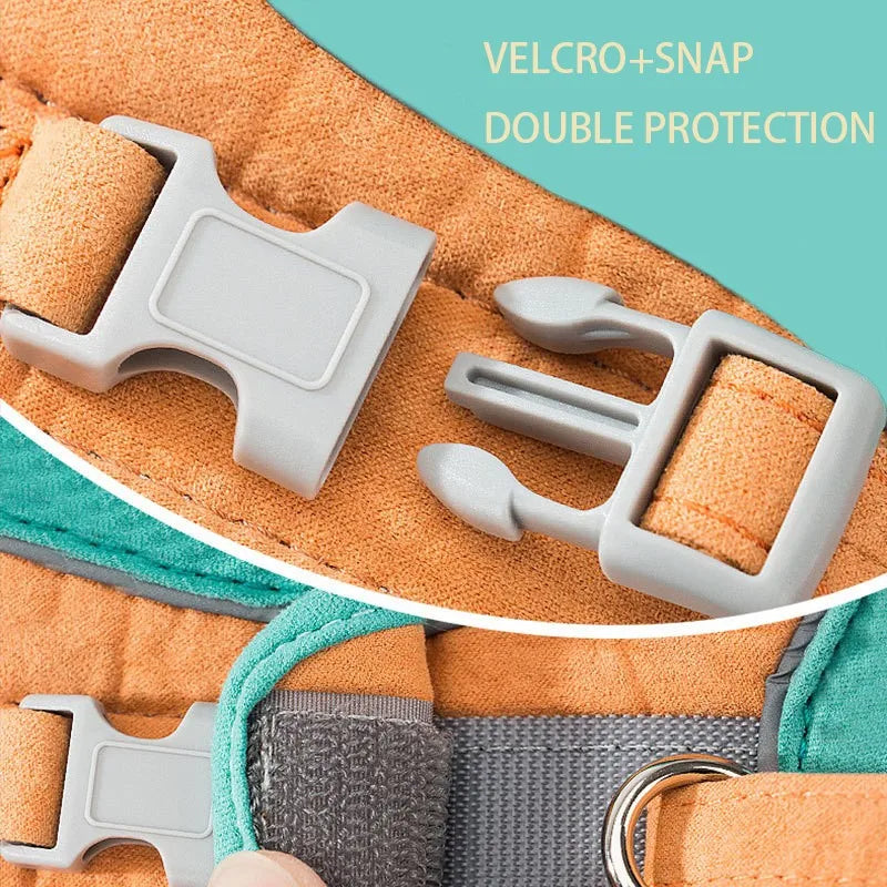 Reflective Nylon Cat and Dog Vest Harness for Night Walks