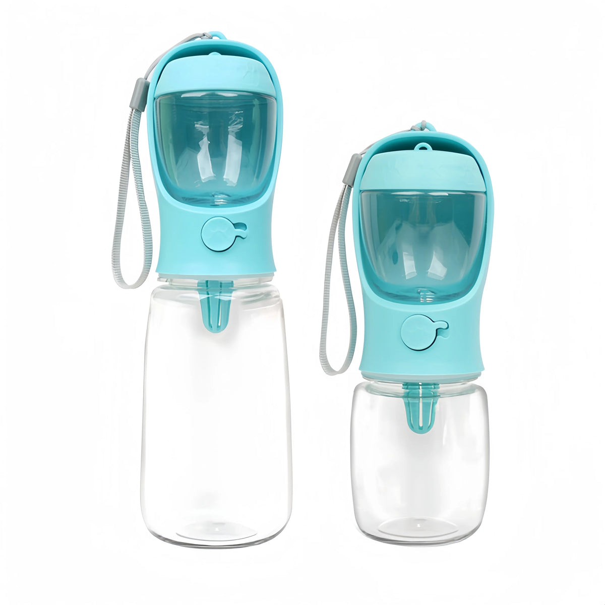 Portable Pet Travel Water Bottle With Integrated Food Bowl