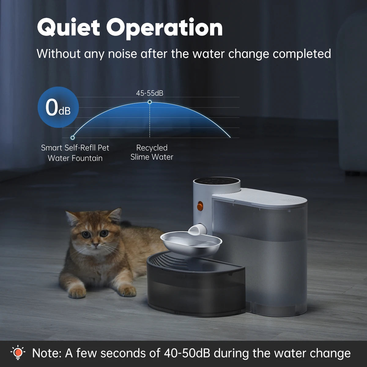 Booteely Automatic Stainless Steel Smart Dog Drinking Bowl