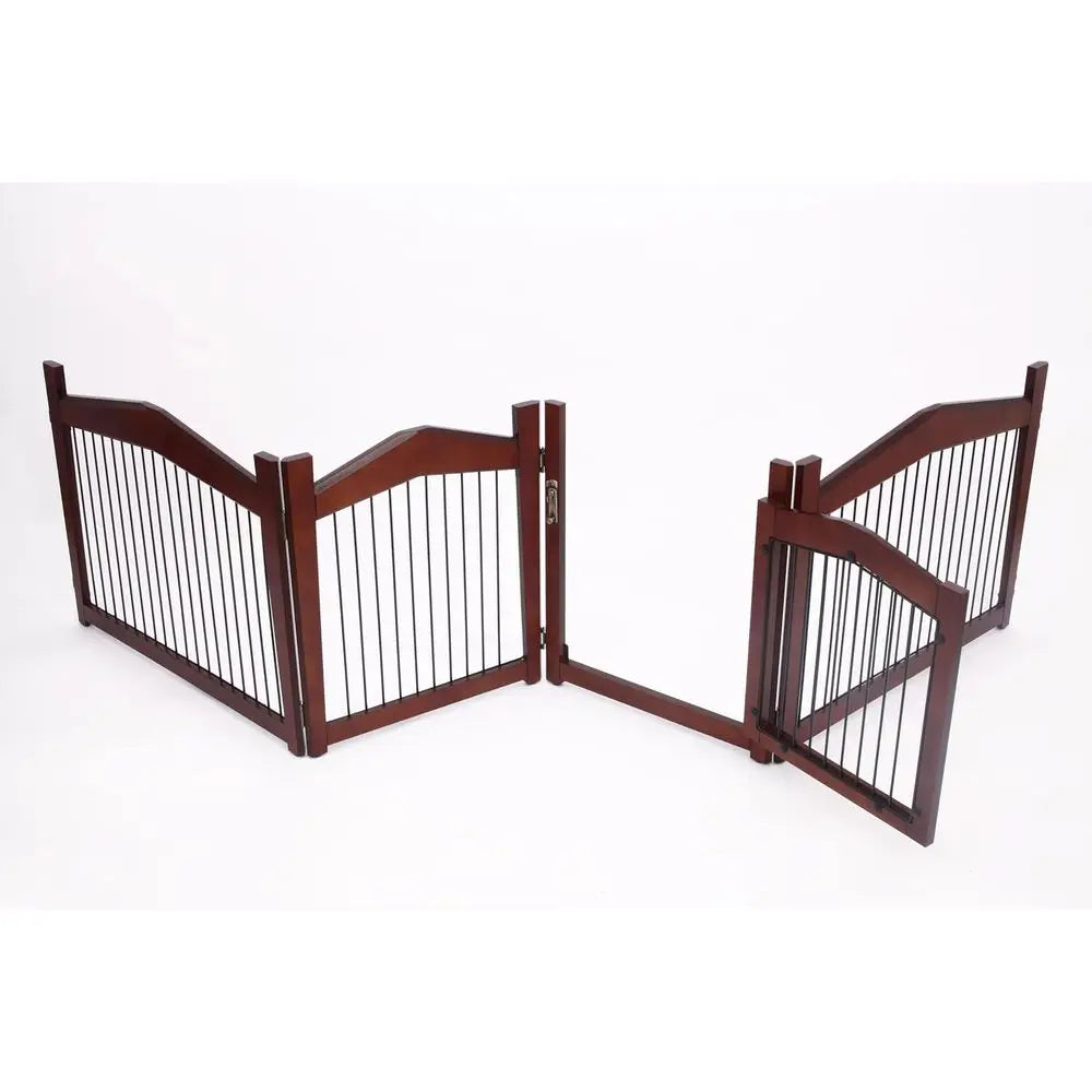 Convertible Wooden Pet Crate And Gate For Flexible Home Use