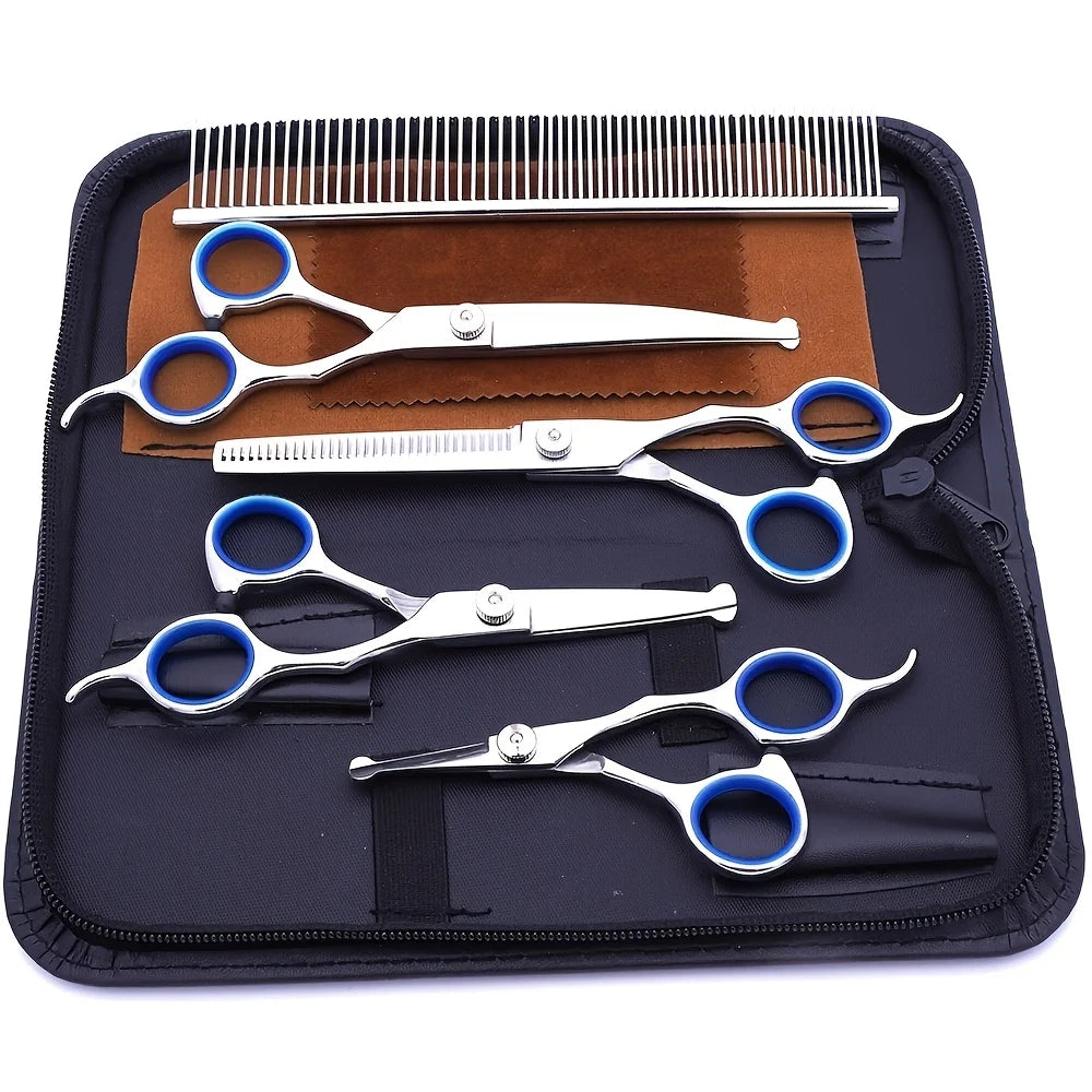 4CR Stainless Steel Dog Grooming Scissors With Rounded Safety Tips