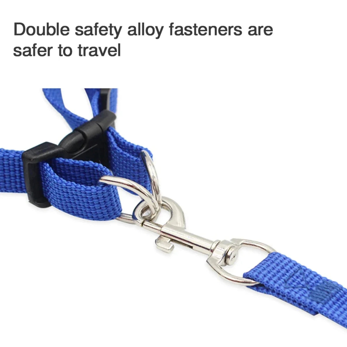 Reflective Adjustable Mesh Dog Harness Vest With Safety Leash Set