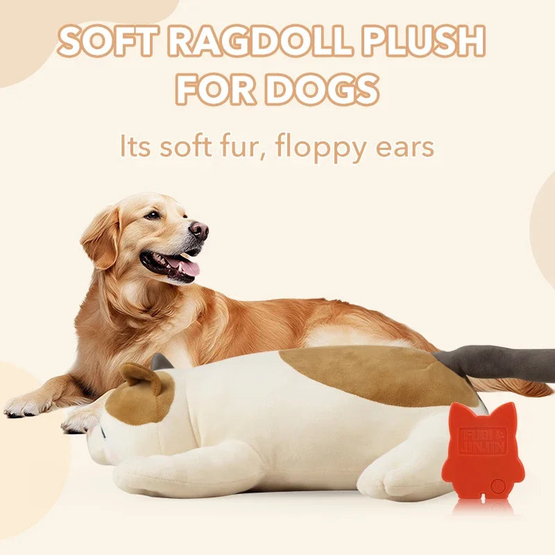 Simulated Heartbeat Puppy Plush Toy For Soothing Pet Sleep Aid