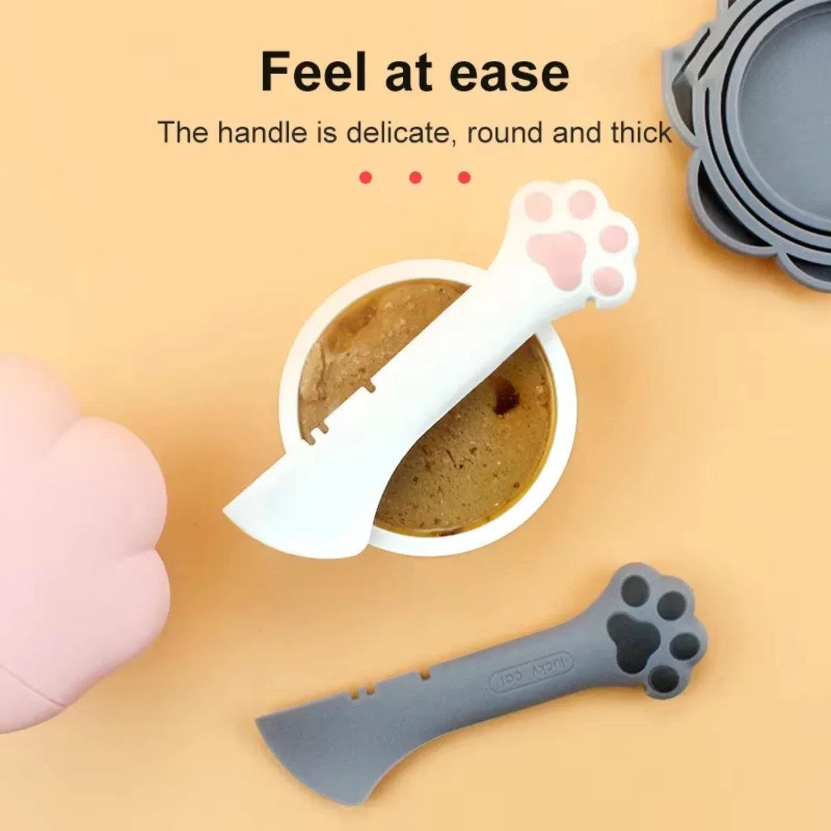 Multifunctional Pet Food Spoon and Can Opener for Cats and Dogs