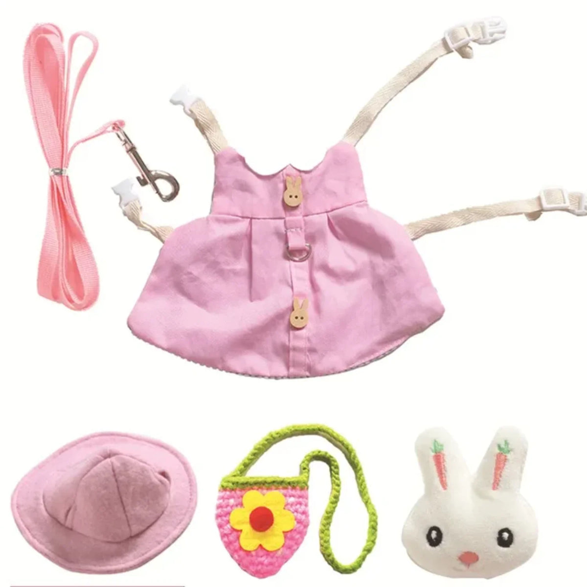 Comfortable Small Animal Harness And Leash Set For Pets