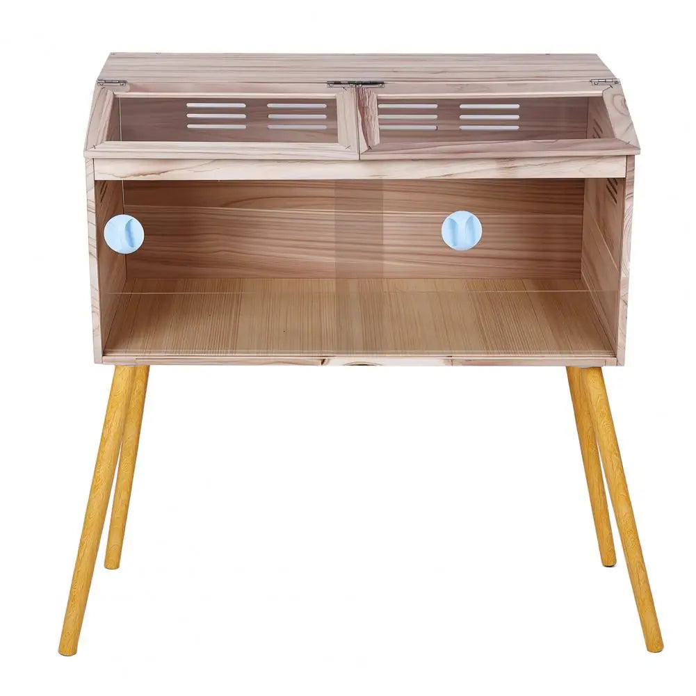 Wooden Hamster Cage With Legs And Lockable Ventilated Design
