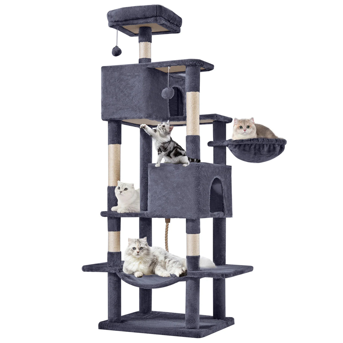 MCQ Multi Level Cat Tree Tower With Sisal Scratching Posts
