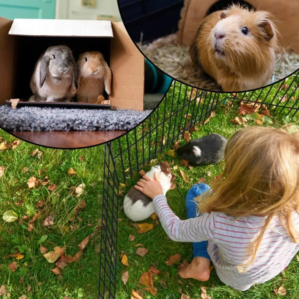 Portable Metal Dog Playpen With Door For Indoor Outdoor Exercise