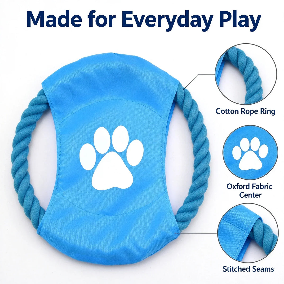 Durable Interactive Dog Fetch Toy For Tug And Chew Play