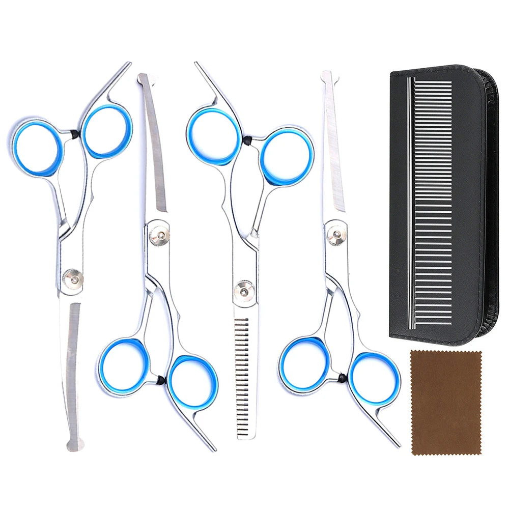 4CR Stainless Steel Dog Grooming Scissors With Rounded Safety Tips