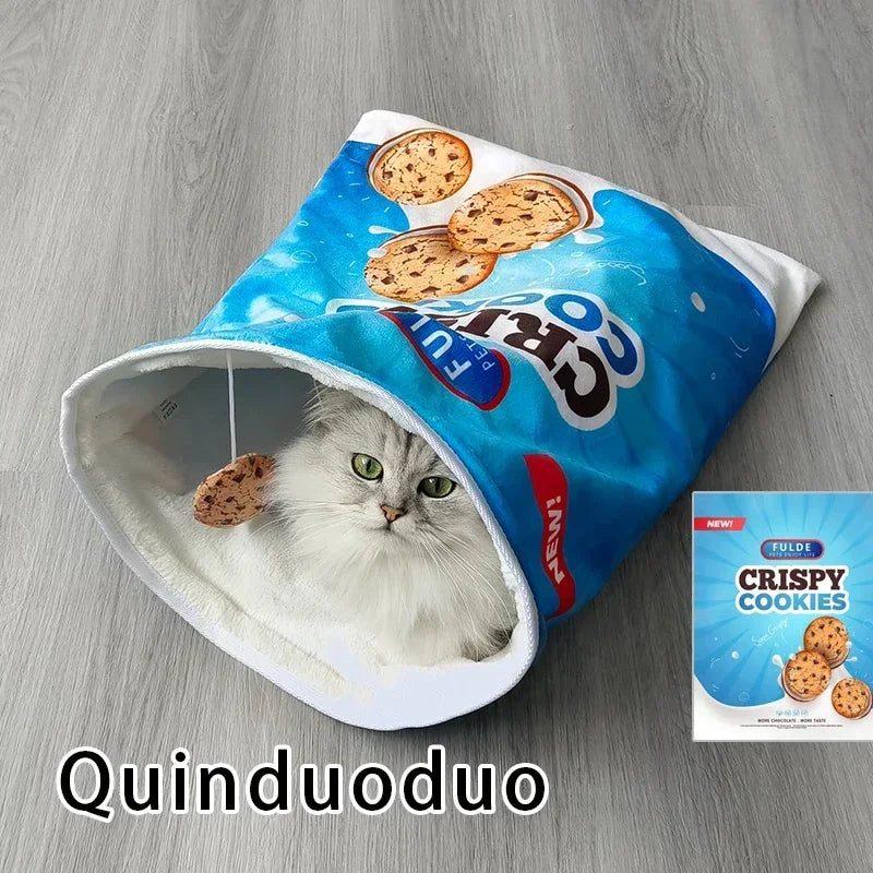 Interactive Collapsible Cat Tunnel Toy With Plush Ball