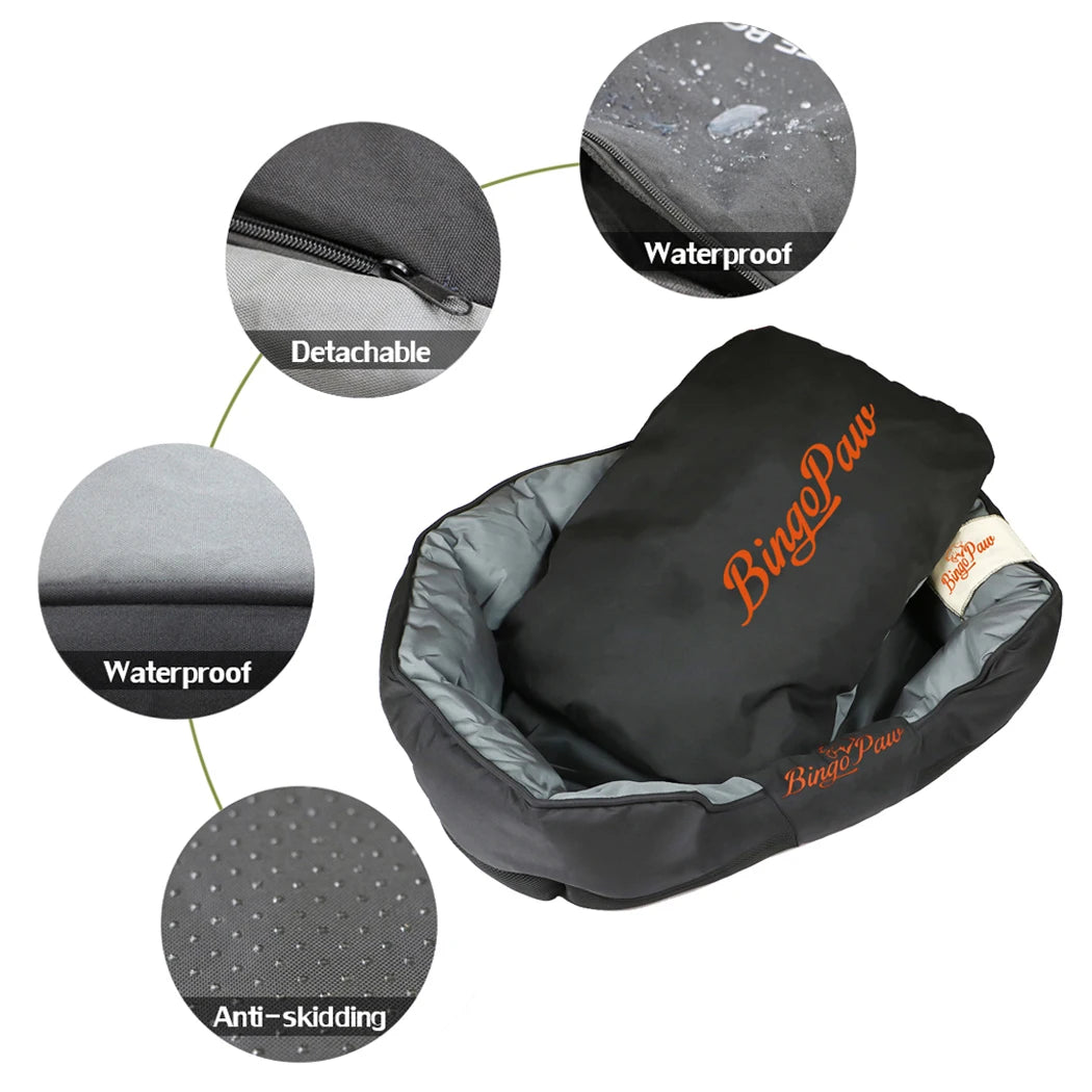 BORWART Orthopedic Waterproof Dog Sofa Bed With Removable Washable Cover