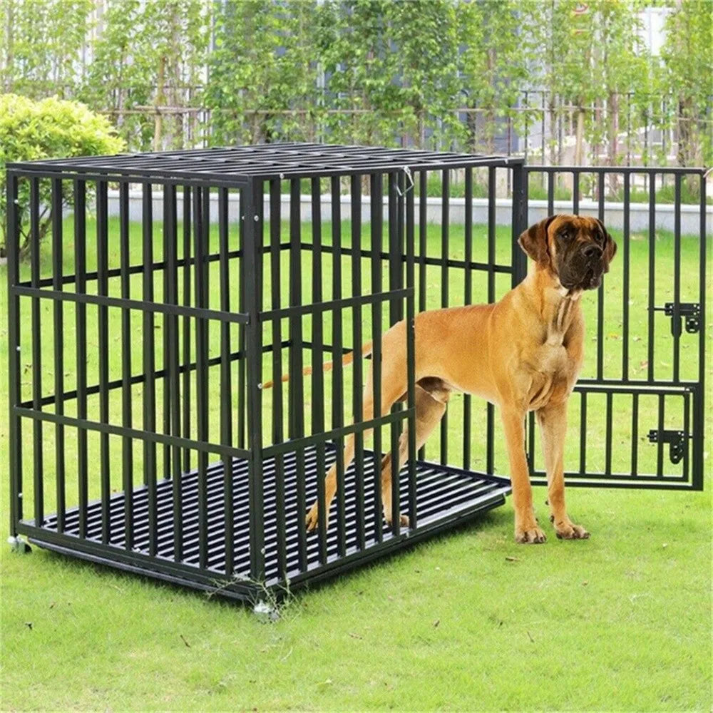 Borwart Heavy Duty Dog Crate Chew Resistant Metal Kennel Tray