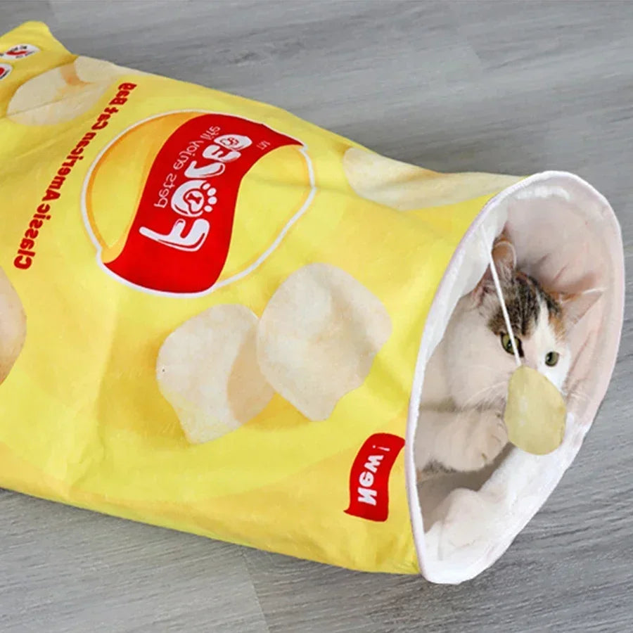 Interactive Collapsible Cat Tunnel Toy For Active Play