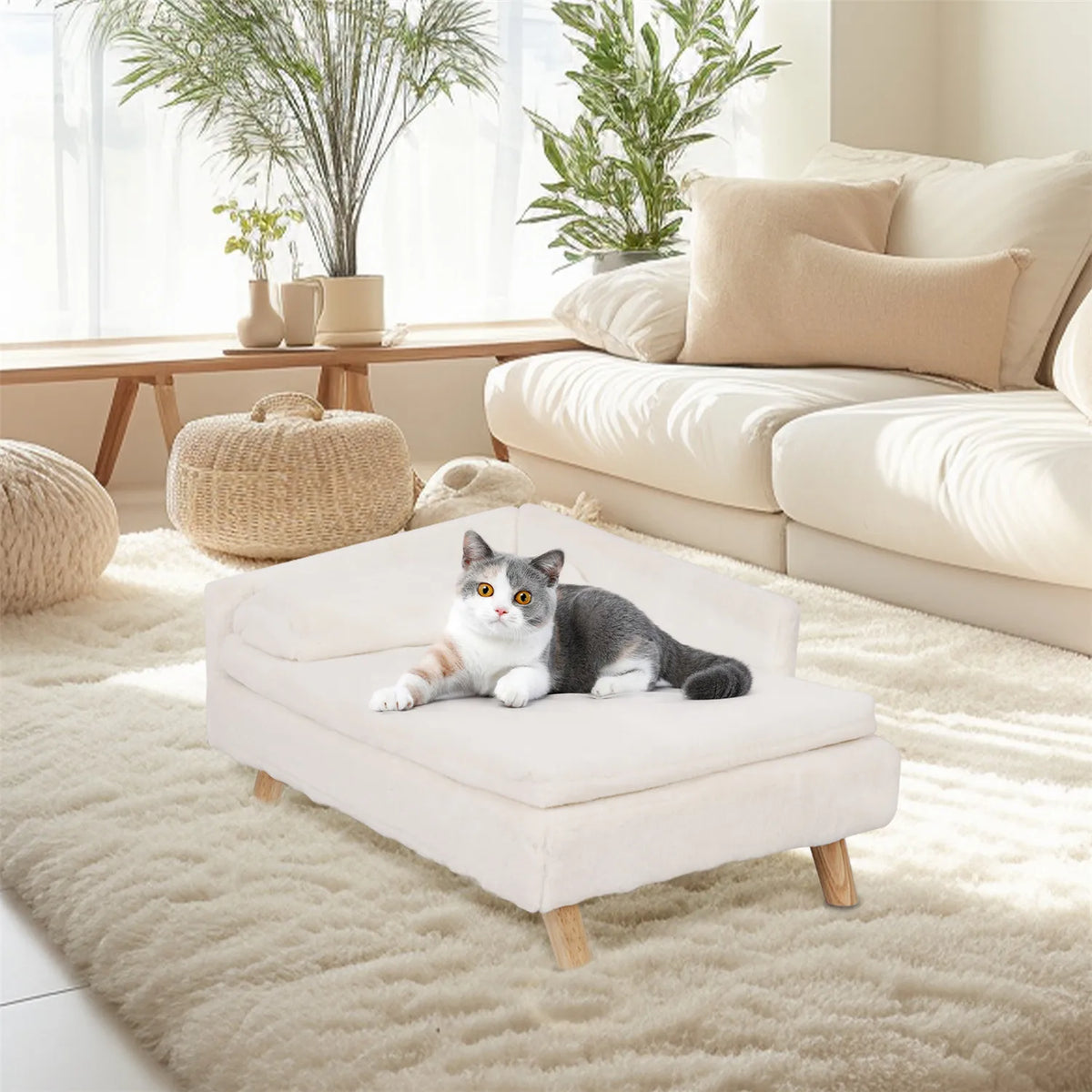 BINGOPAW Waterproof Elevated Pet Sofa For Dogs And Cats