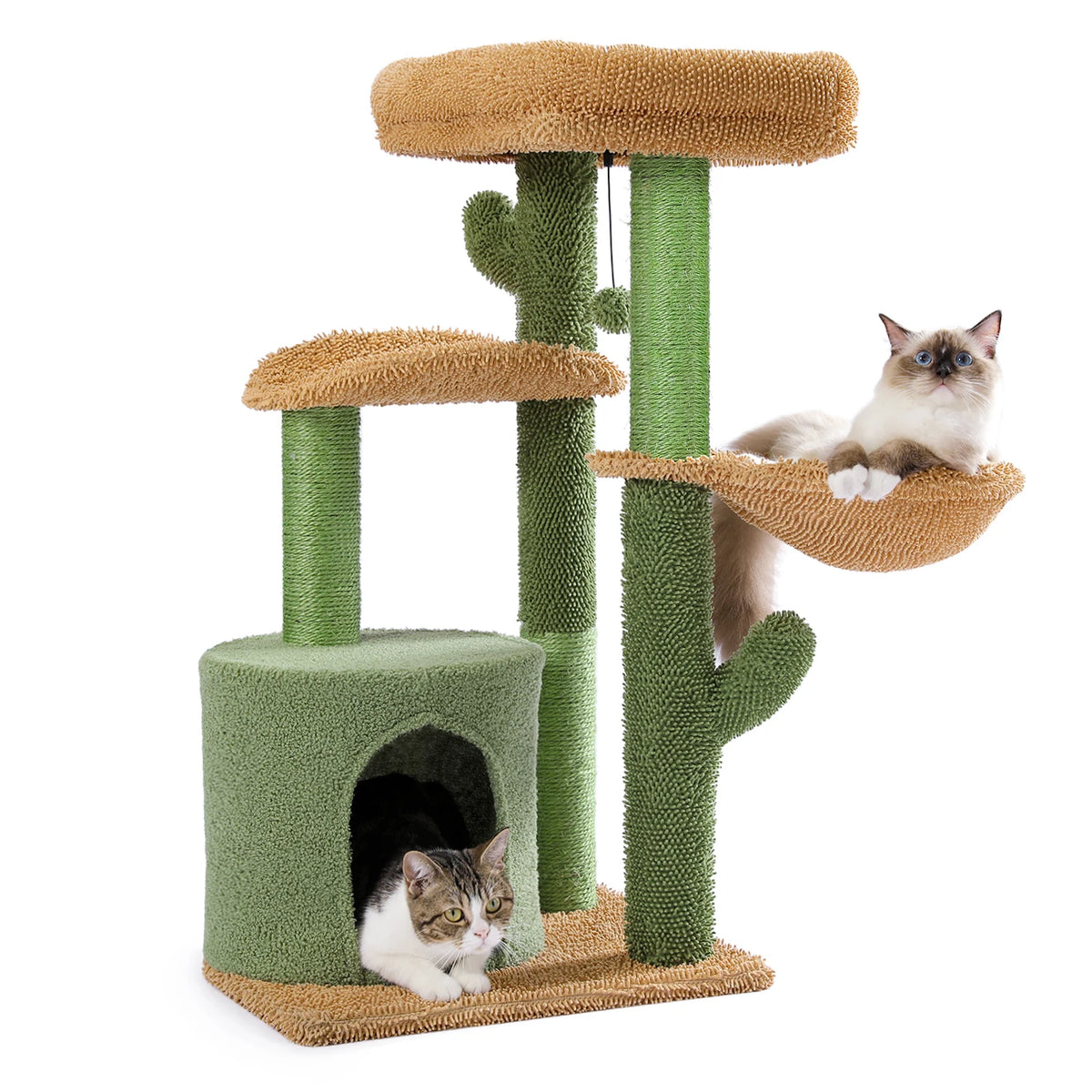 PAWZ Road Cactus Cat Tree With Condo And Scratching Post