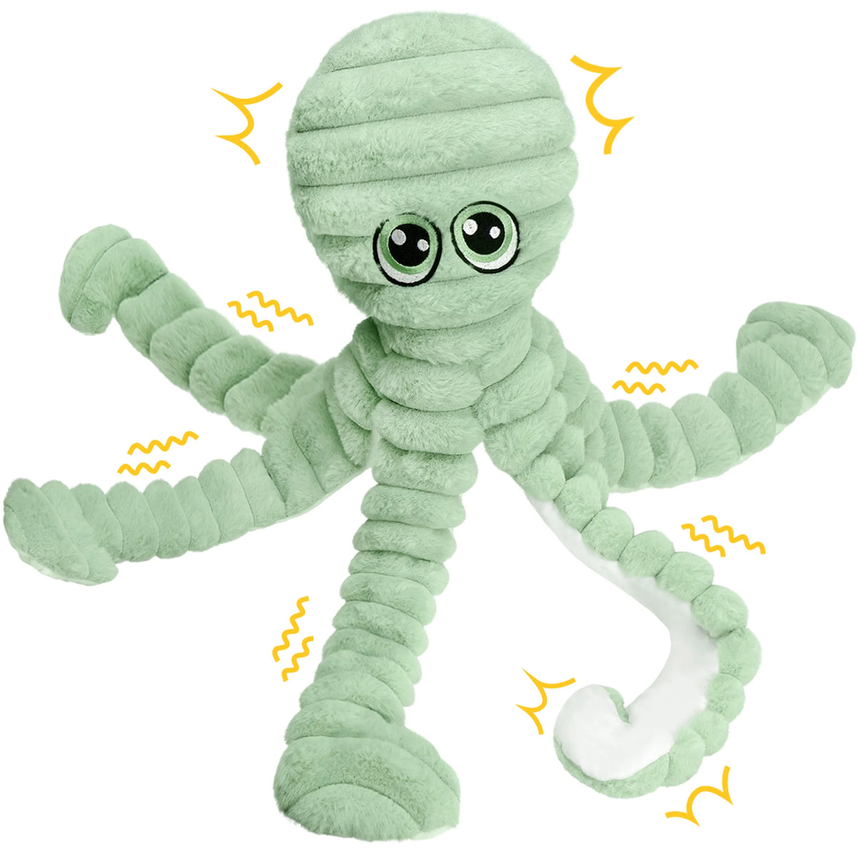 Octopus Squeaky Plush Dog Toy for Chewing and Interactive Play